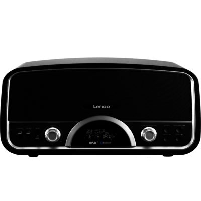 Lenco DR05BT Black - DAB/DAB+/FM RDS Radio and 30W Wireless Speaker Bluetooth Retro Design USB Port Lenco DR05BT Black - DAB/DAB+/FM RDS Radio and 30W Wireless Speaker Bluetooth Retro Design USB Port
